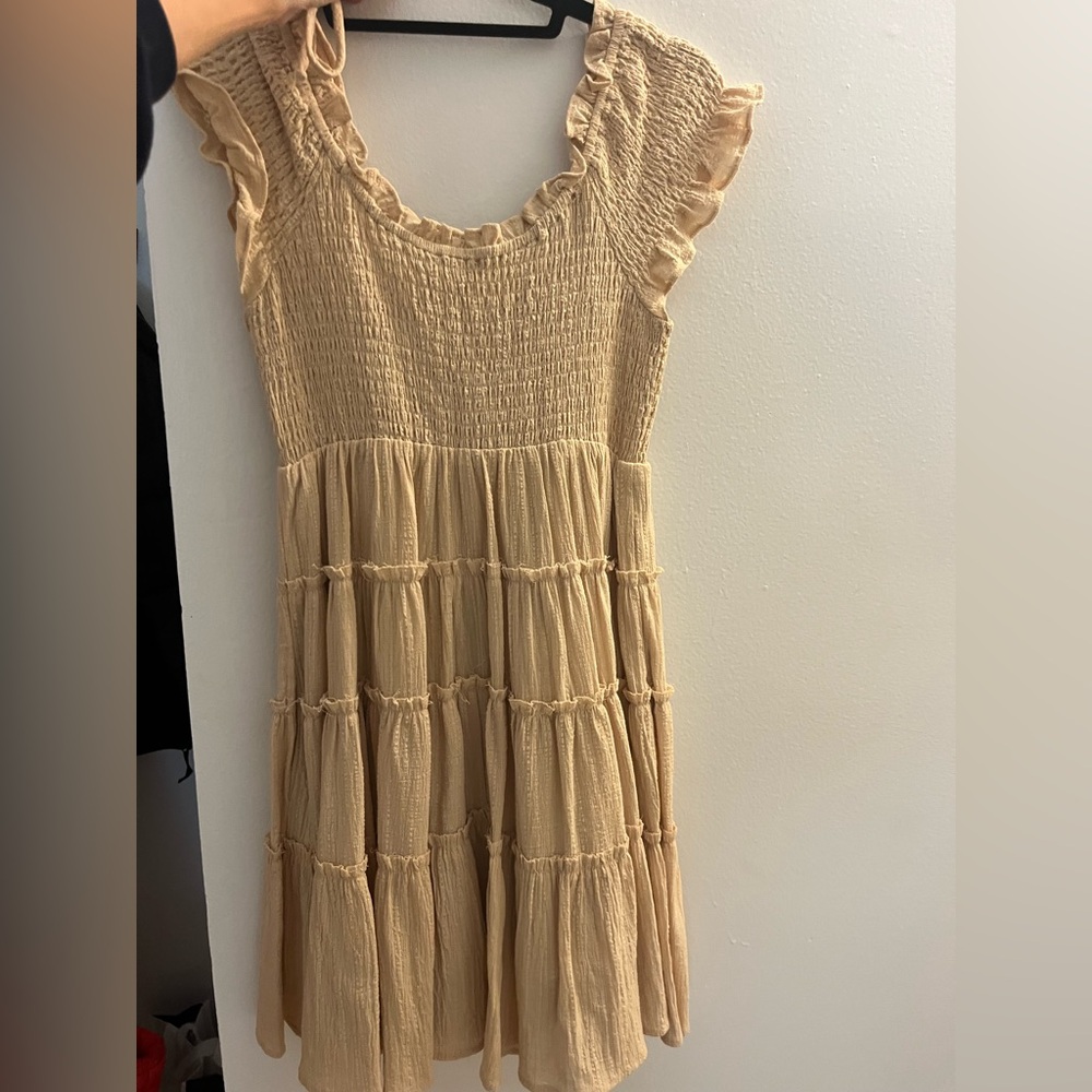 By together tan mini dress